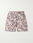 Sunspel - Printed Cotton Boxer Shorts - Brown