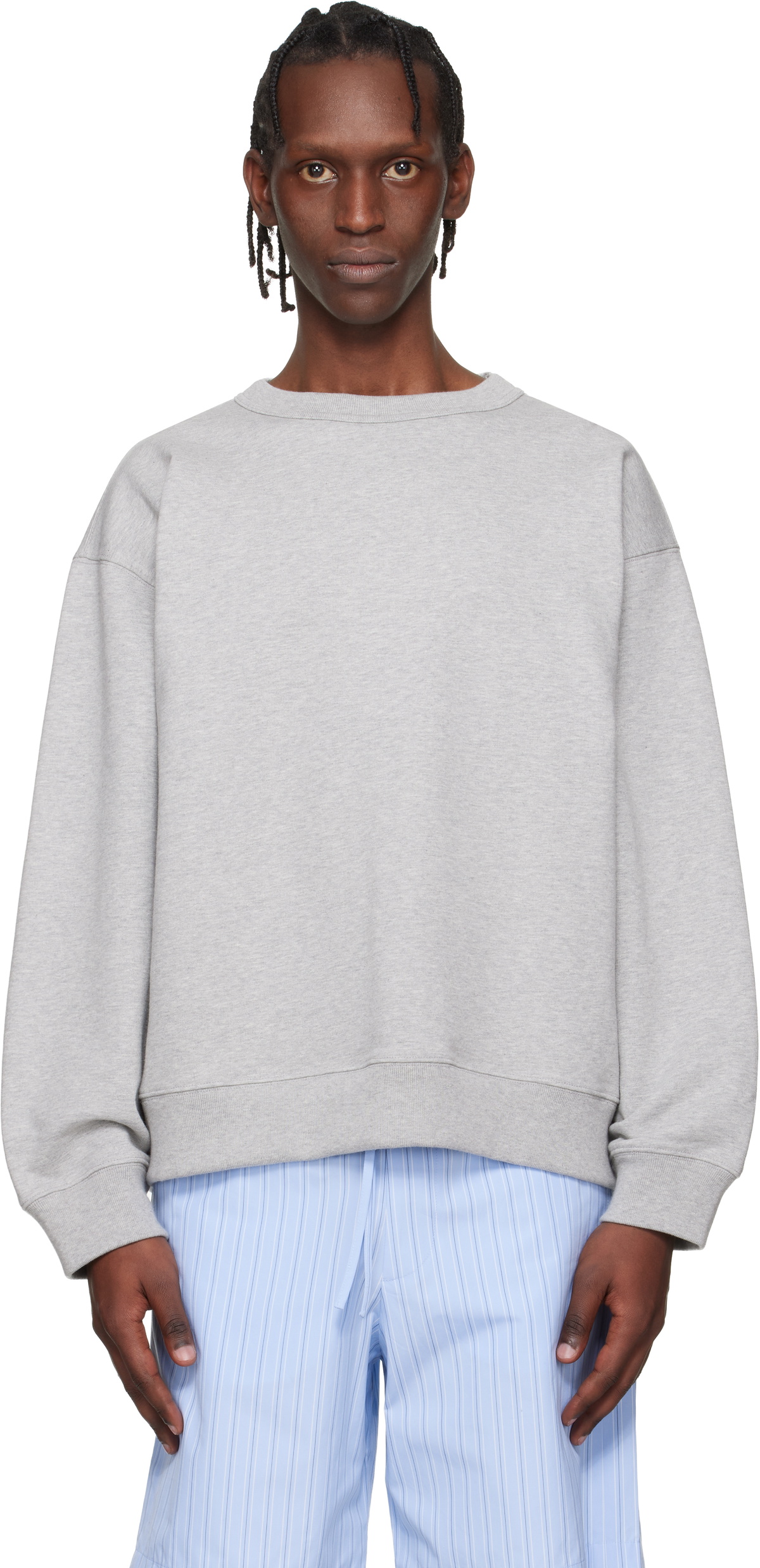 Dries Van Noten Gray Oversized Sweatshirt