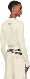 NULLUS Off-White Gradient Stripes Sweater