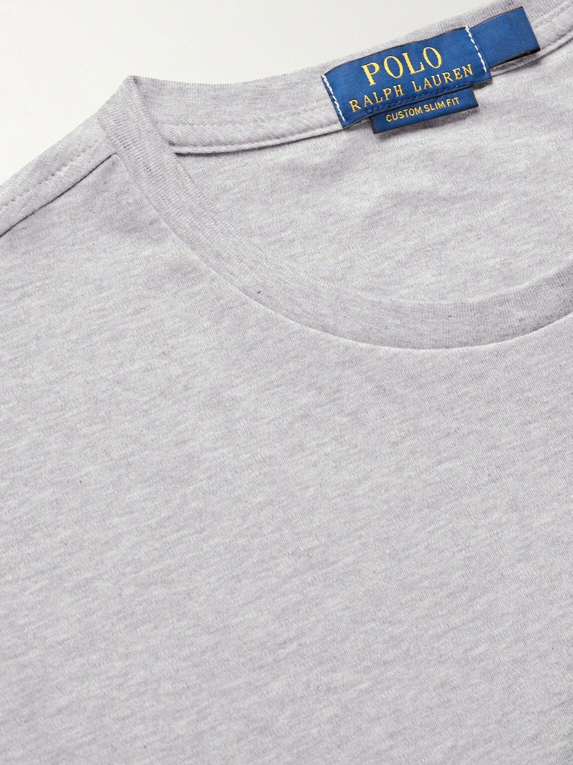 Polo Ralph Lauren - Slim-Fit Mélange Cotton-Jersey T-Shirt - Gray