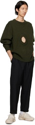 Craig Green Khaki Cutout Sweater