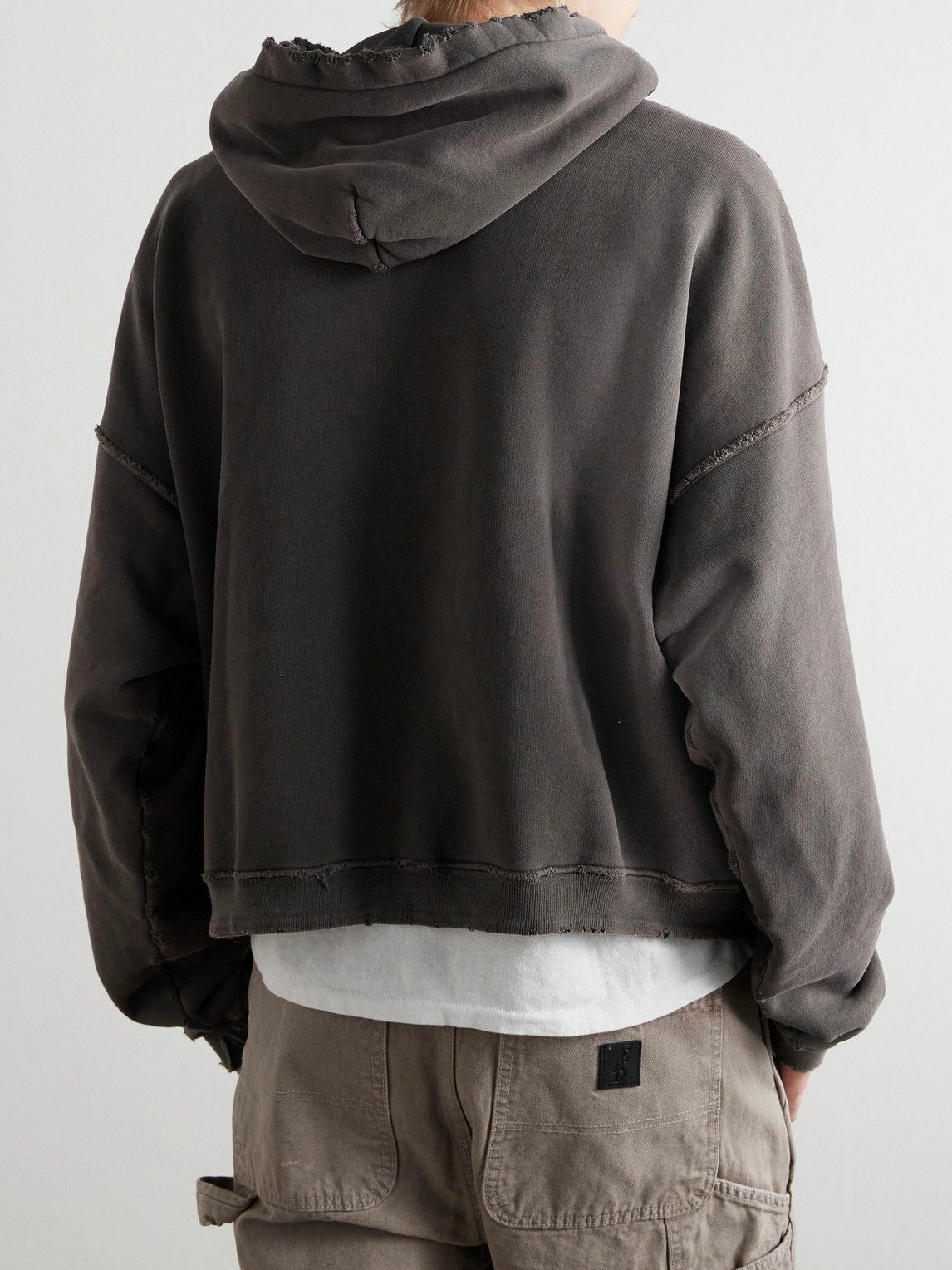 Enfants Riches Déprimés - Distressed Logo-Print Cotton-Jersey