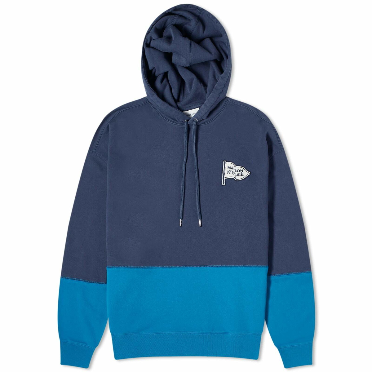 CHILLAX FOX PATCH ZIPPED HOODIE | Maison Kitsuné
