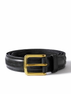 Drake's - 3cm Leather Belt - Black