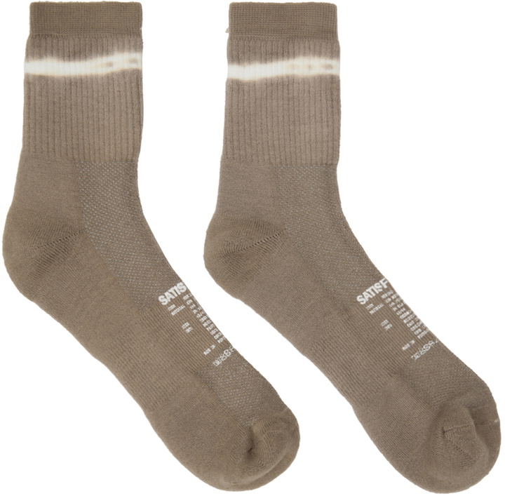 Photo: Satisfy Taupe Tie-Dye Socks