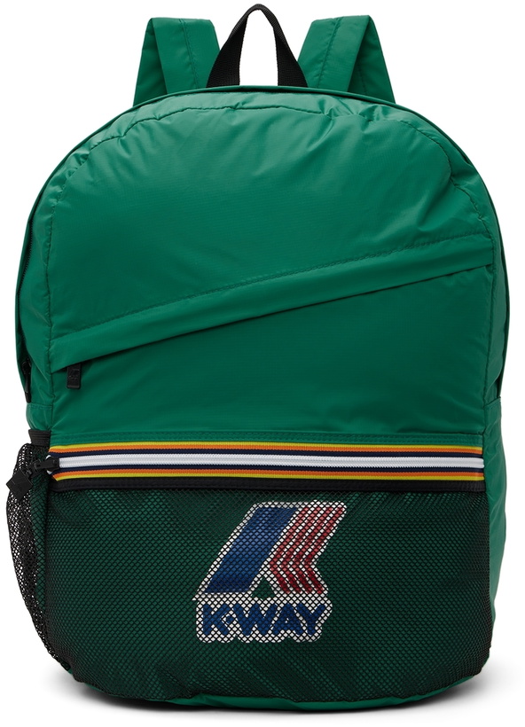 Photo: K-Way Kids Green Packable Backpack