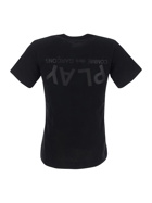 Comme Des Garçons Play Tonal Logo Print T Shirt