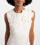 Leo Lin Floral-appliqué minidress