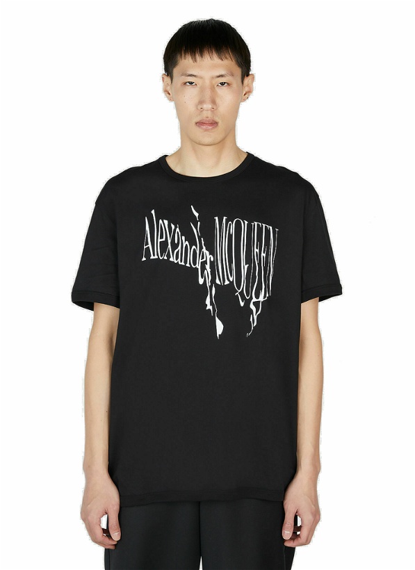 Photo: Alexander McQueen - Logo Print T-Shirt in Black