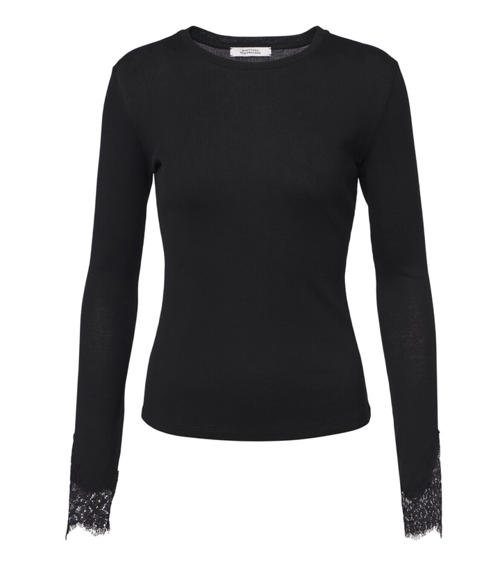 Photo: Dorothee Schumacher Pure Sleekness lace-trimmed cotton top