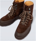 Brunello Cucinelli Lace-up suede ankle boots