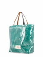 MARNI - Transparent Fabric Faux Fur Tote Bag