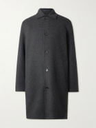 Mr P. - Checked Double-Faced Wool and Cashmere-Blend Coat - Gray