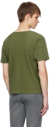 HOMME PLISSÉ ISSEY MIYAKE Khaki Monthly Color March T-Shirt