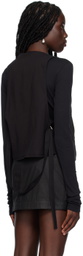 Ann Demeulemeester Black Lut Vest