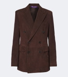 Ralph Lauren Collection Ramona double-breasted suede blazer