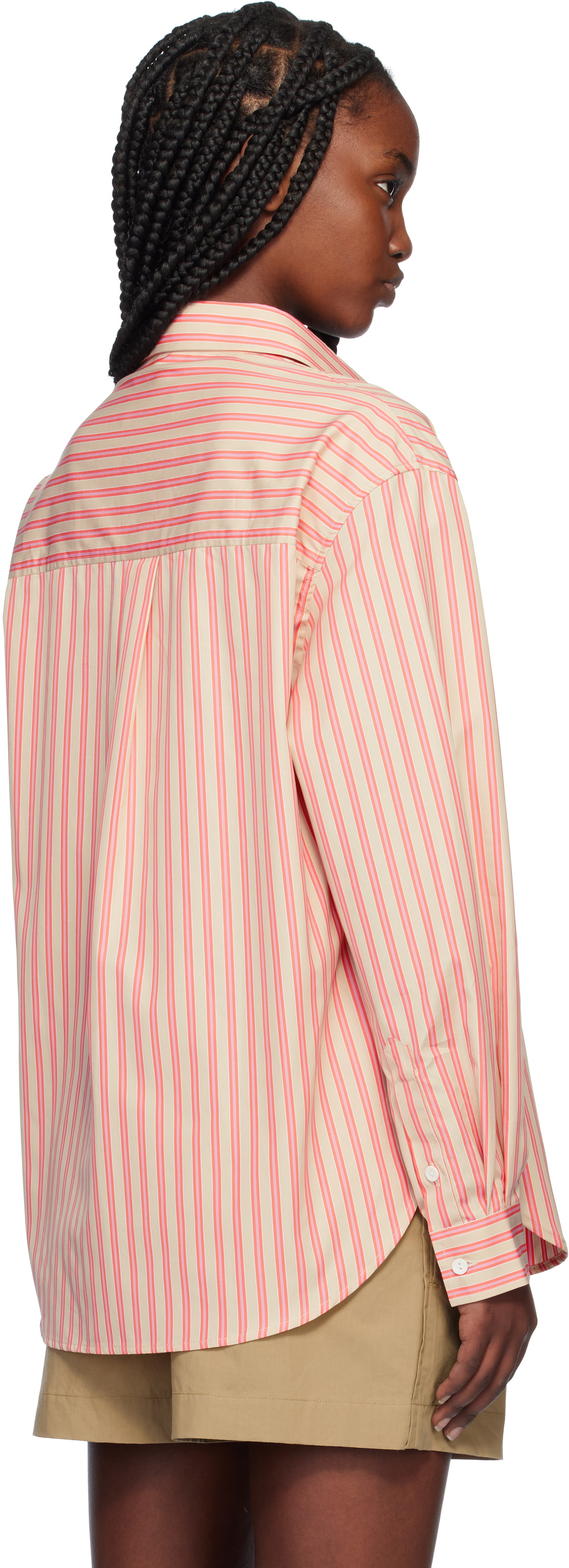Matteau Pink Classic Stripe Shirt