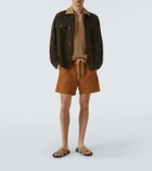 Frescobol Carioca Ravi suede overshirt