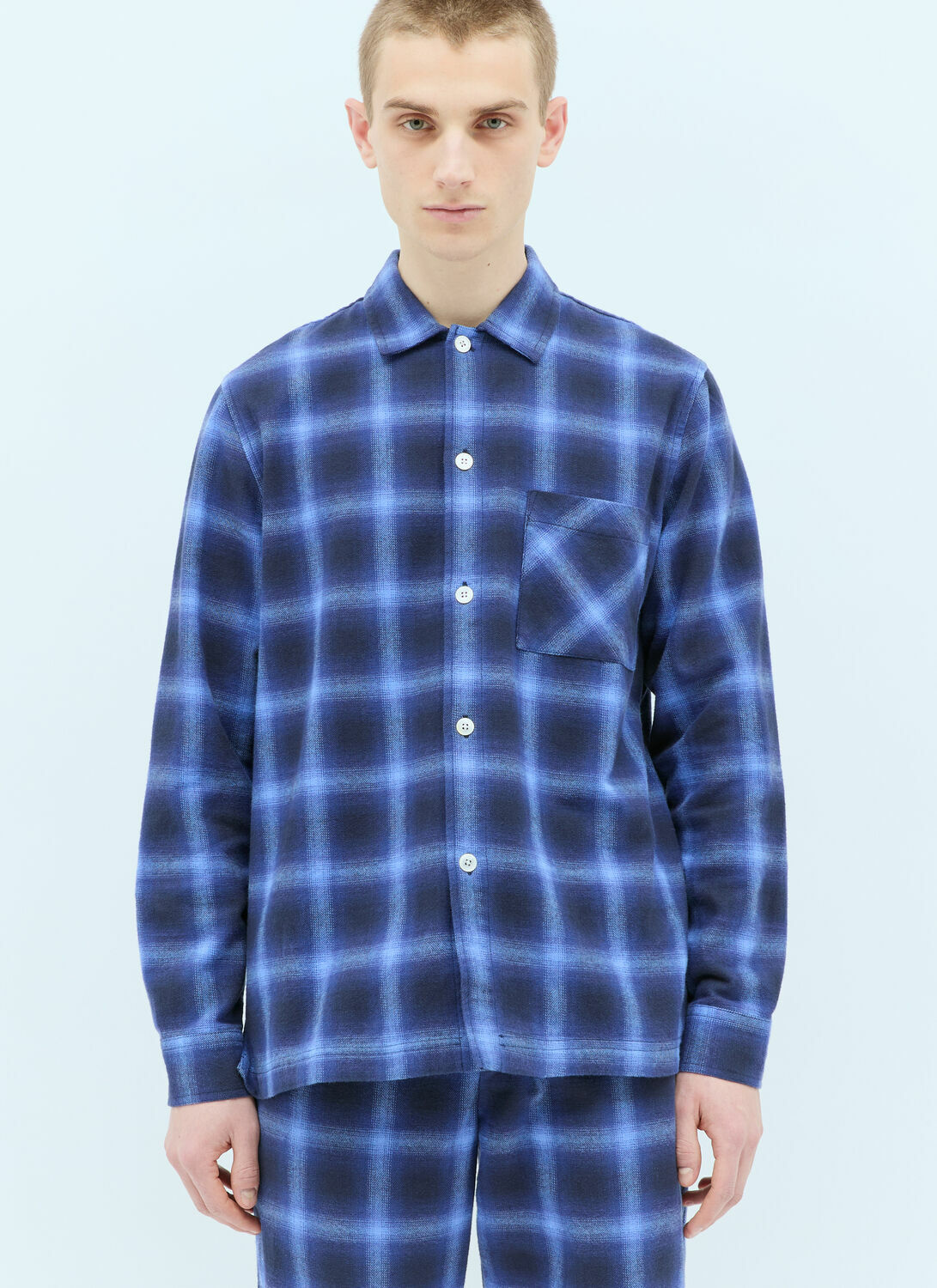 Tekla Plaid Pyjama Shirt