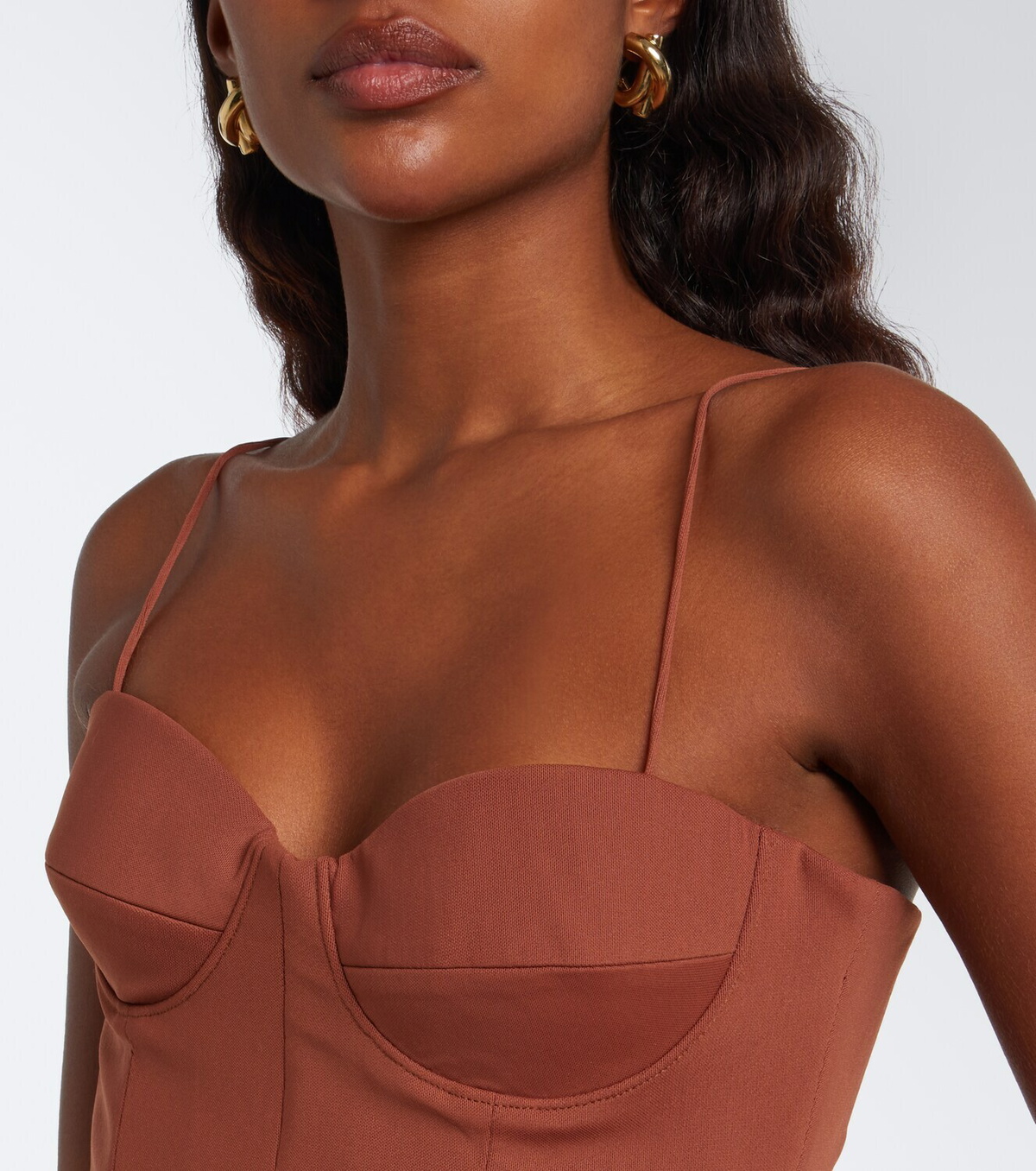 Alex Perry Draped corset dress