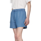 Acne Studios Blue Alvin Shorts