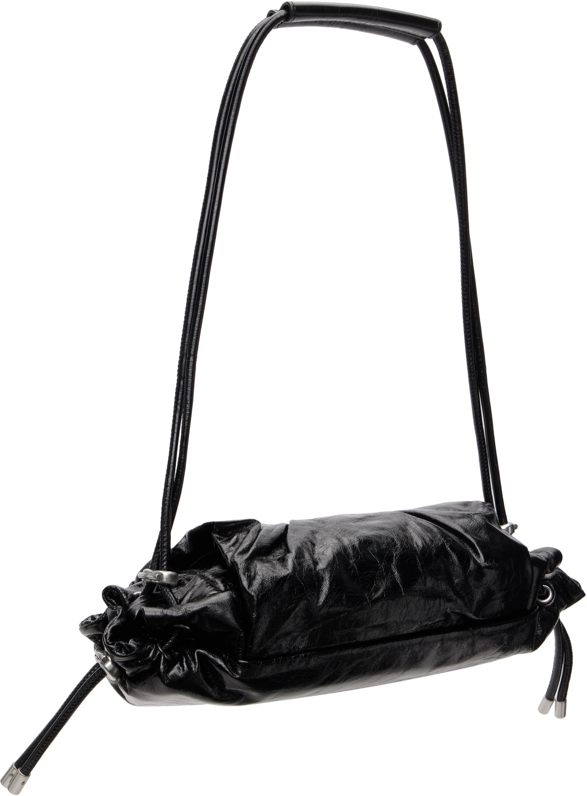 Diesel Black Scrunch-D Shoulder S Bag