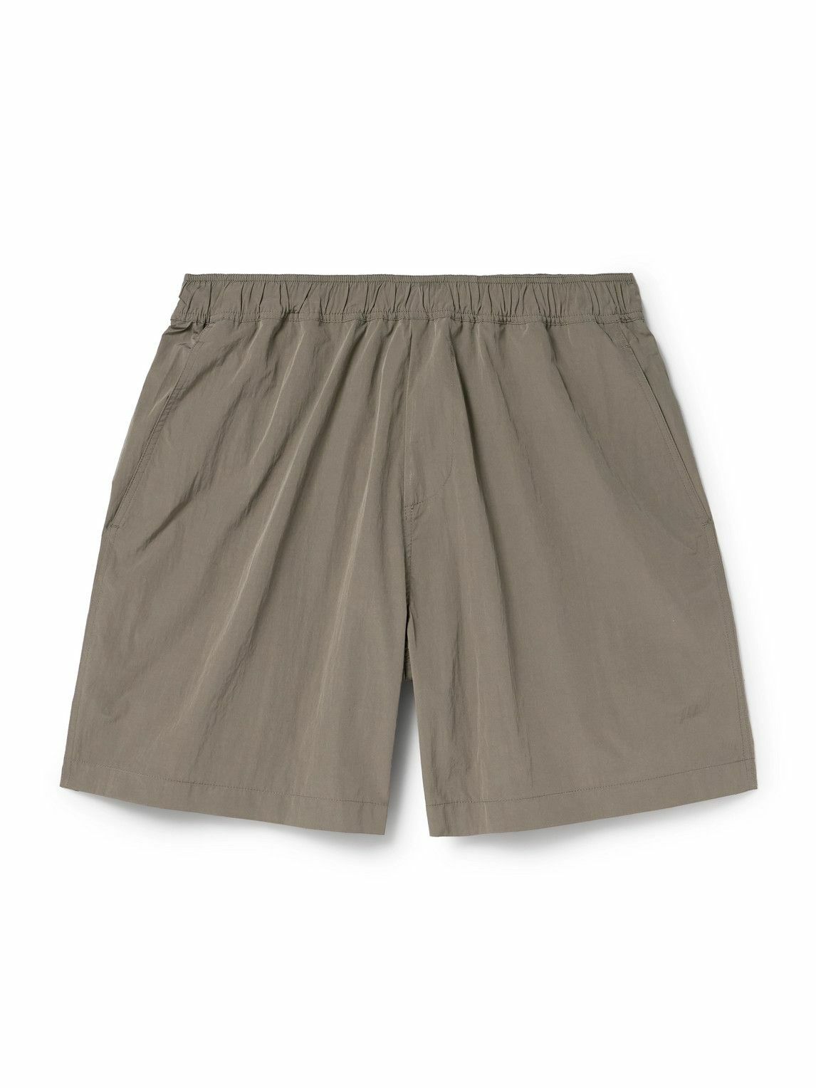 SSAM - Wide-Leg Shell Shorts - Green