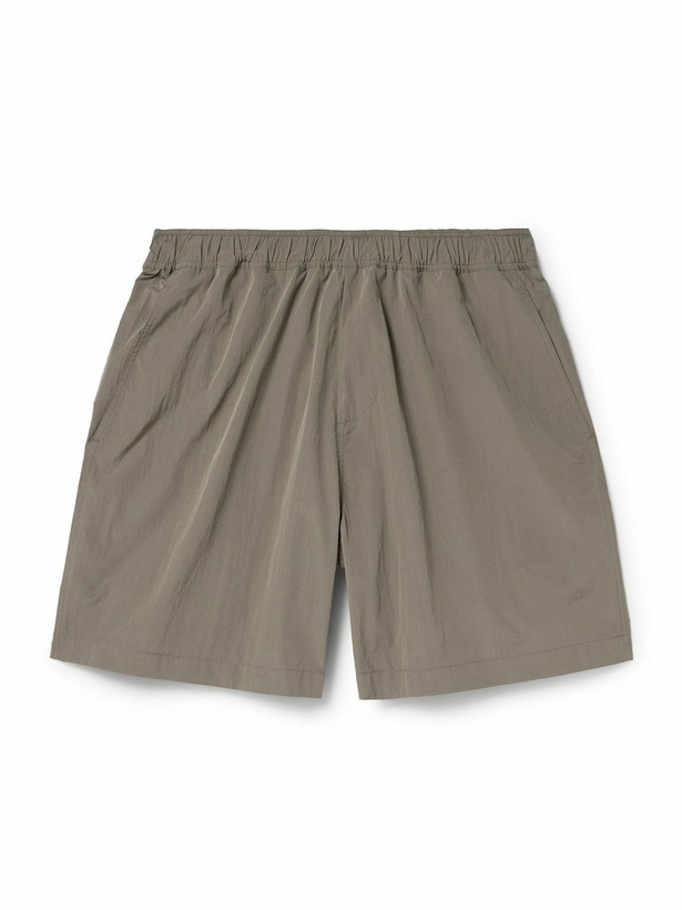 Photo: SSAM - Wide-Leg Shell Shorts - Green