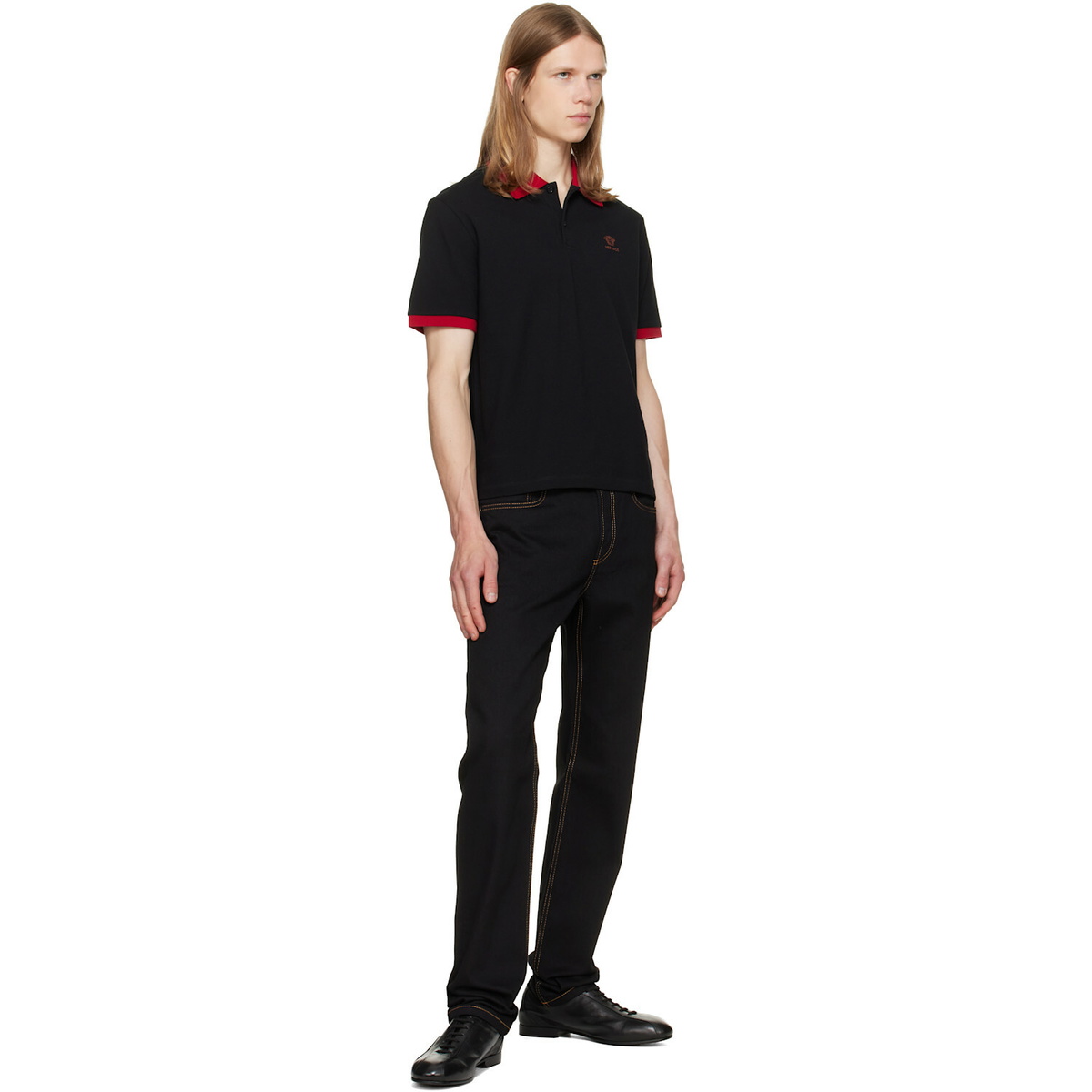 Versace Black Tapered Jeans