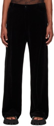 Balenciaga Black Wide-Leg Trousers