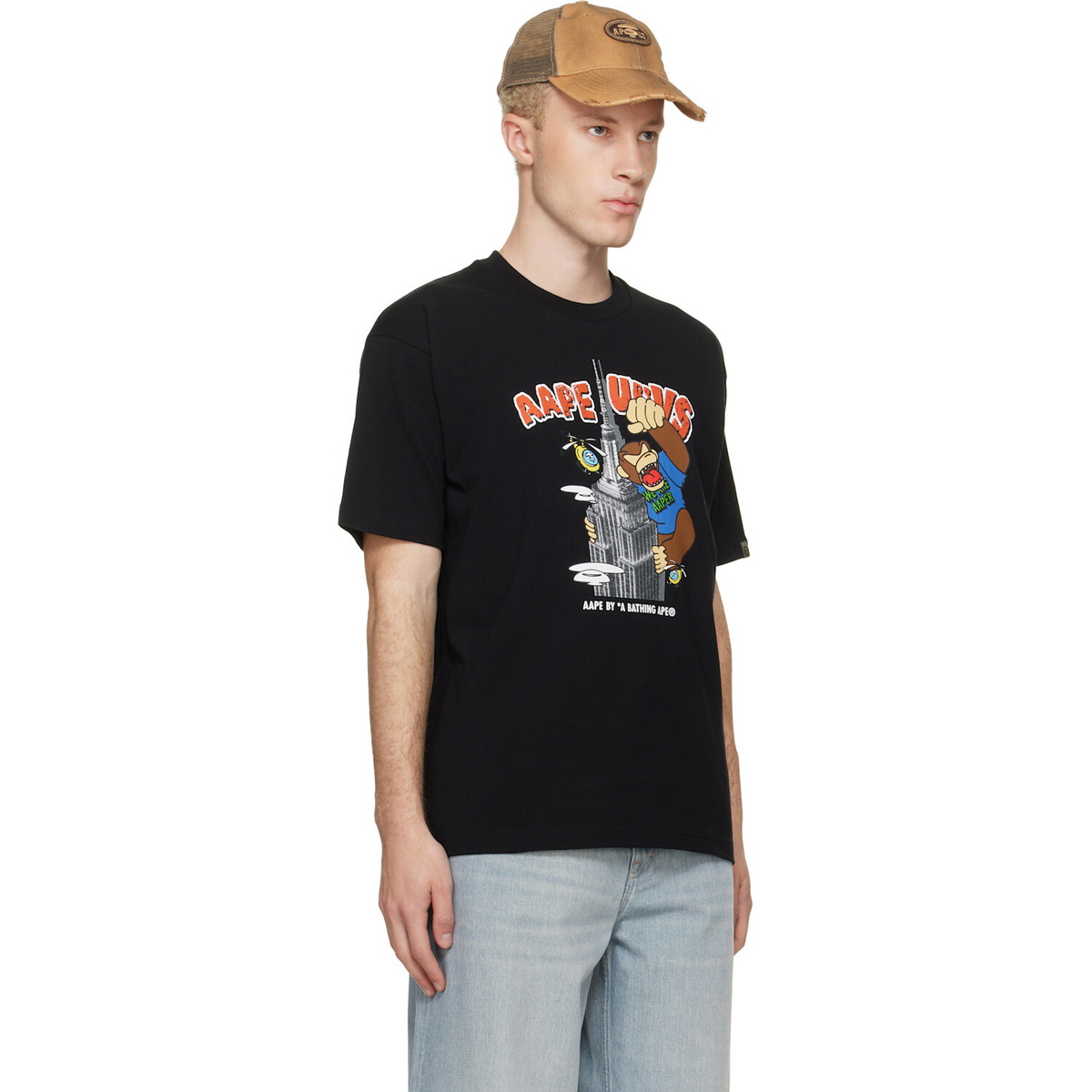 AAPE by A Bathing Ape Black 'AAPER' Graphic T-shirt