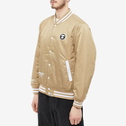 Men's AAPE AAPE Now Baseball Jacket in Beige