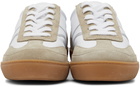 Dries Van Noten White Leather & Suede Sneakers