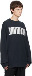 UNDERCOVER Navy 'No Future' Sweatshirt