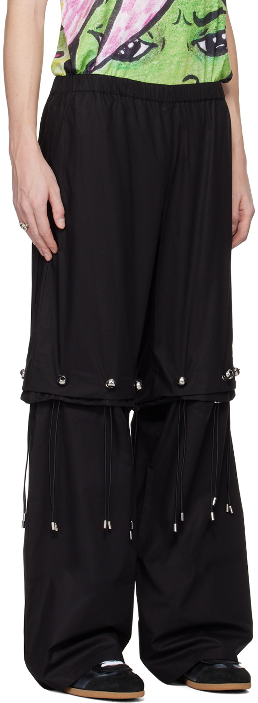 Chopova Lowena Black Eyelet Fanlight Trousers Chopova Lowena