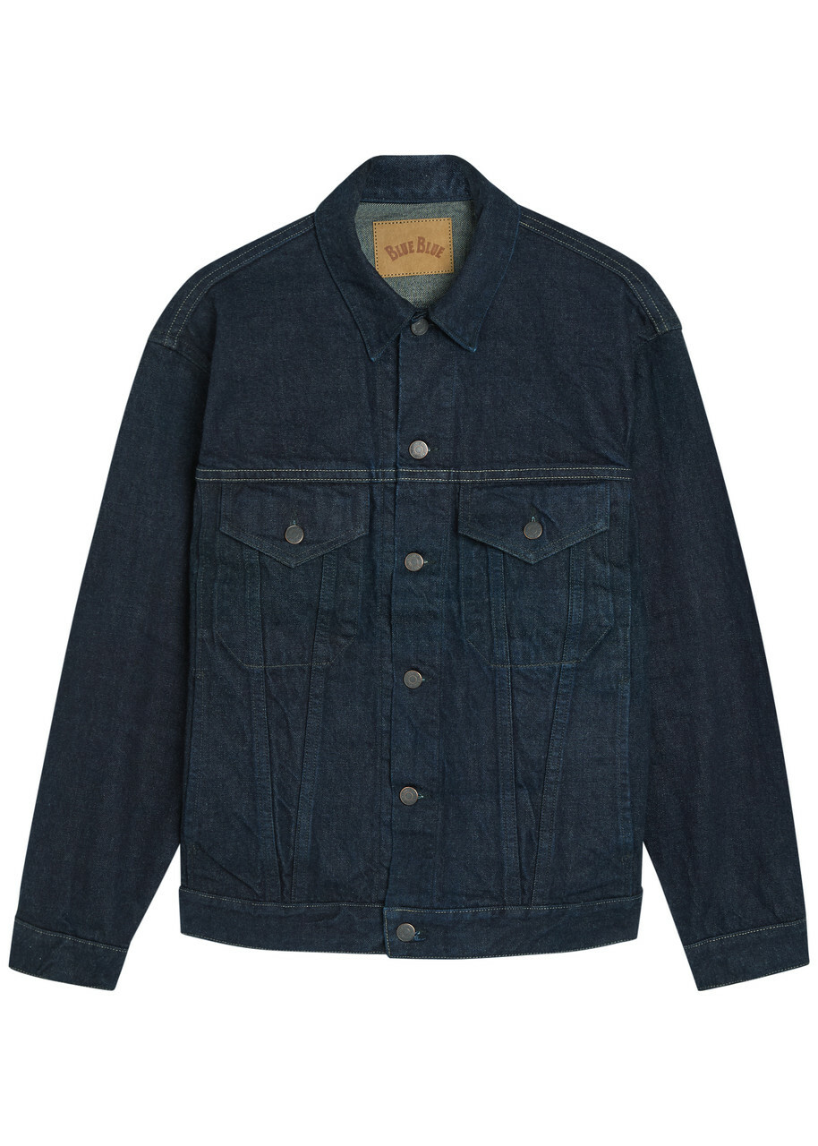 Blue Blue Panelled Denim Jacket Indigo