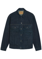 Blue Blue Panelled Denim Jacket Indigo