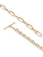 Lizzie Mandler Fine Jewelry 18K Yellow Gold Hubby Knife Edge Necklace