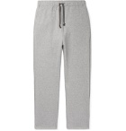 KAPITAL - Printed Mélange Loopback Cotton-Jersey Sweatpants - Gray