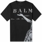 Balmain Men's Jolie Madame Print T-Shirt in Black/Grey