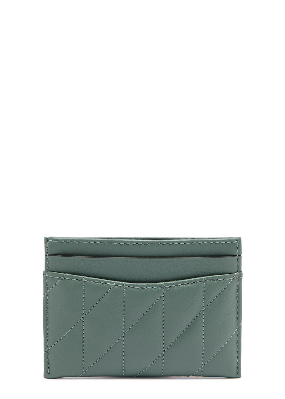 Coach Pillow Quilted Leather Card Holder - Sage - One Size