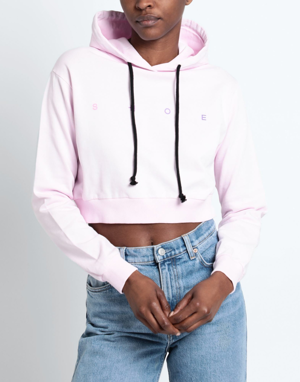 Shoe Womens Sweatshirt in Pink