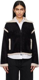 Guest in Residence Black Grizzly Bomber Jacket
