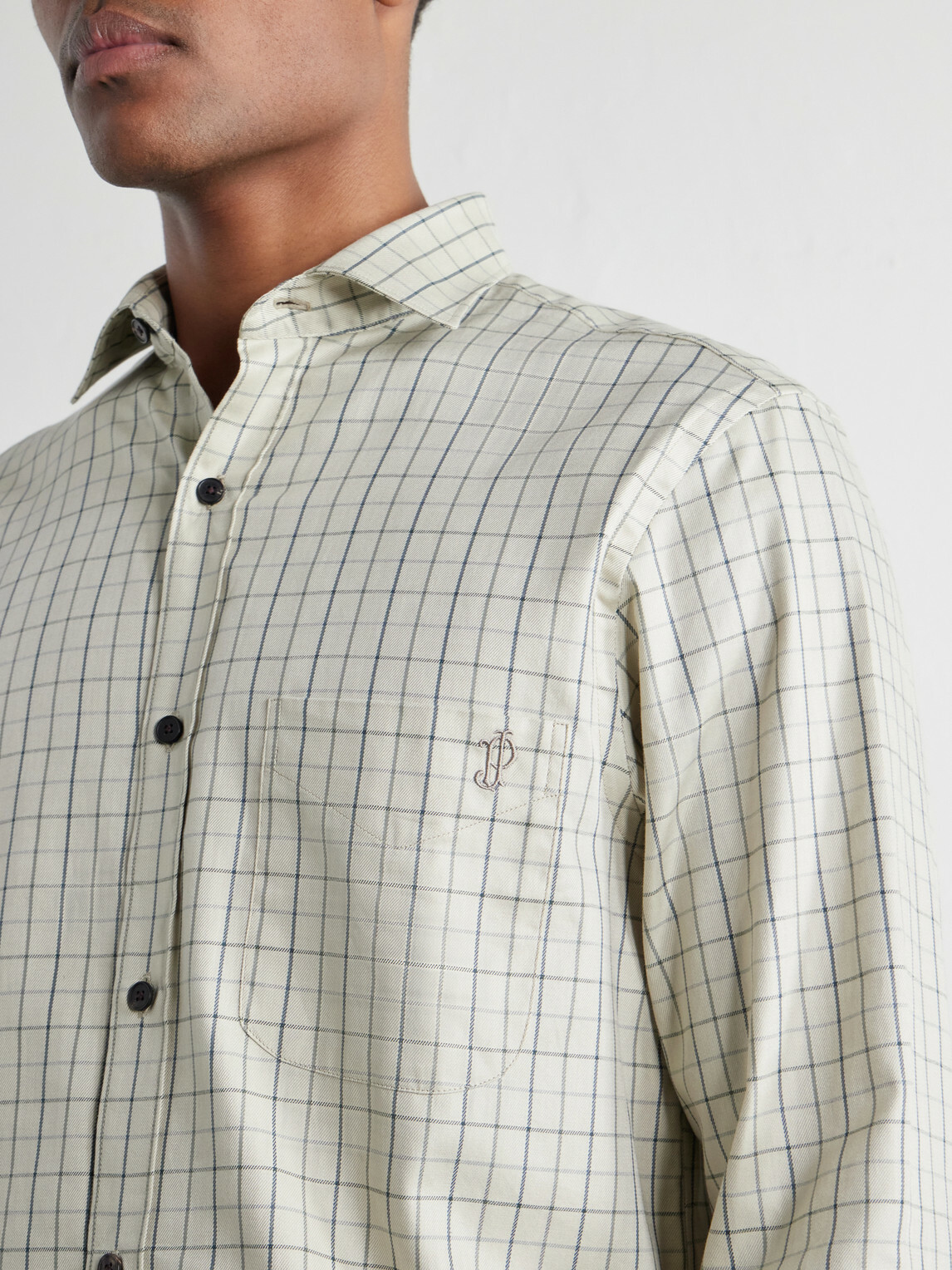 Purdey - Logo-Embroidered Checked Cotton-Twill Shirt - Green