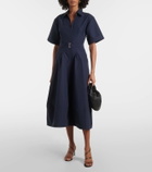 Simkhai Deanna belted faille midi dress