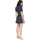 Sandy Liang Navy Tumi Sweater Minidress