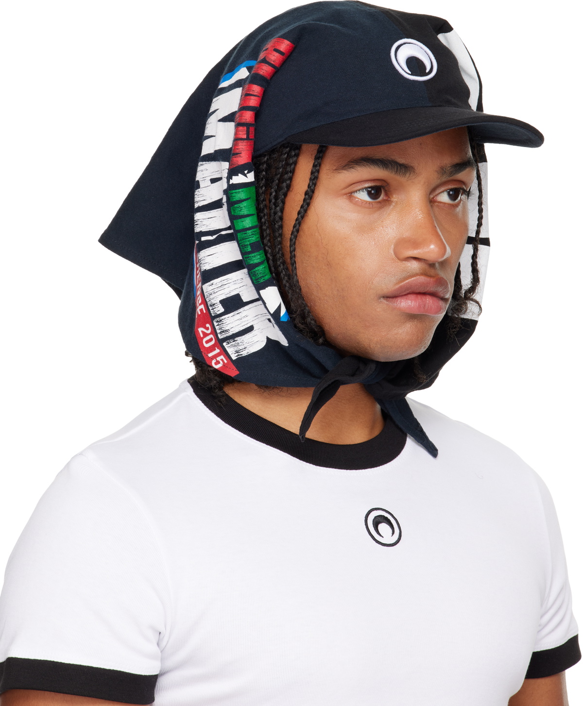 Marine Serre Regenerated Graphic T-shirts Veiled Cap