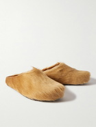 Marni - Fussbett Calf Hair Slippers - Neutrals