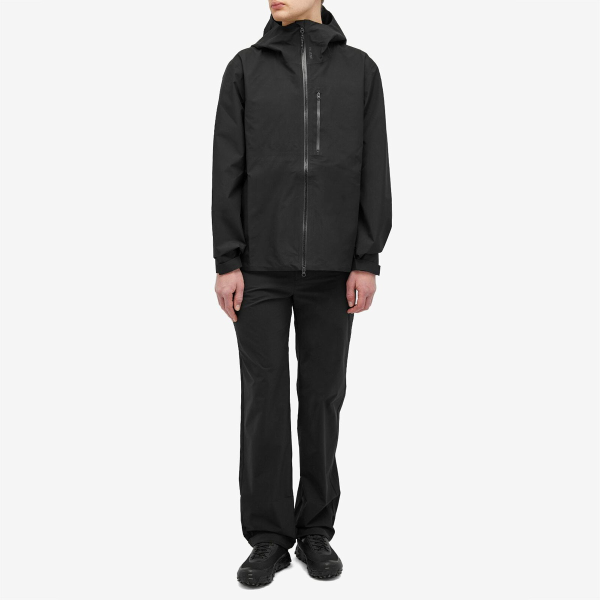 Blaest Men's Stette 3L Hooded Jacket in Black.