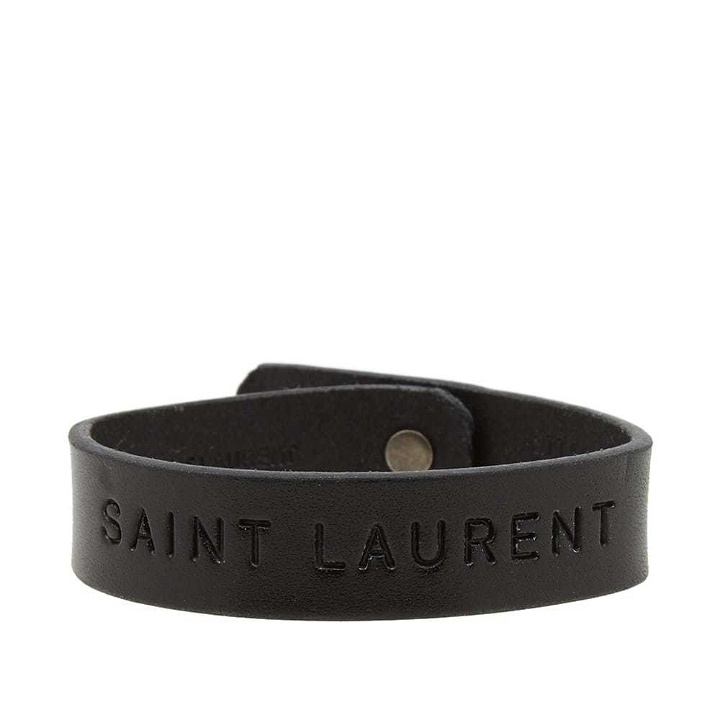 Photo: Saint Laurent Leather Bracelet